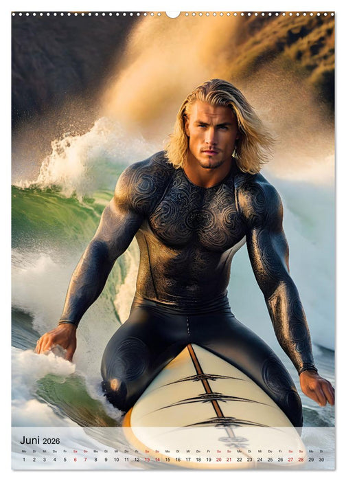 Surferboys - coole Jungs unter heißer Sonne (CALVENDO Premium Wandkalender 2026)
