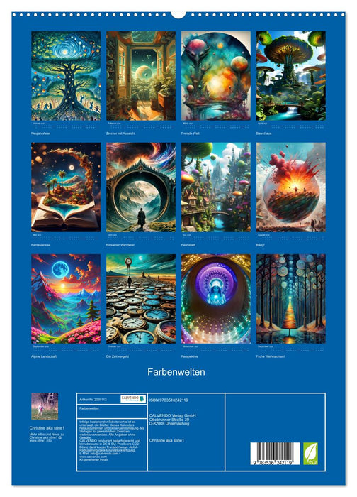Farbenwelten (CALVENDO Premium Wandkalender 2026)