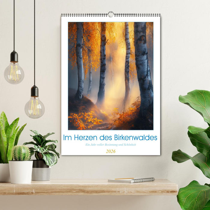 Im Herzen des Birkenwaldes (CALVENDO Wandkalender 2026)