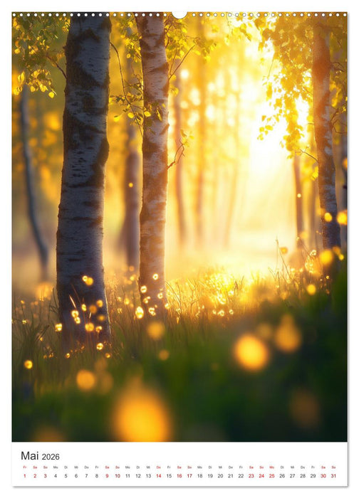 Im Herzen des Birkenwaldes (CALVENDO Wandkalender 2026)
