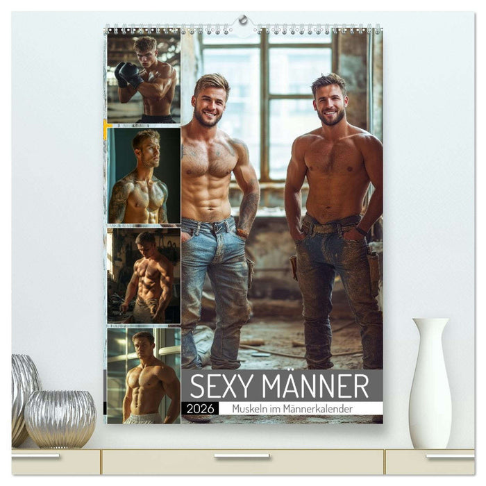 SEXY MÄNNER - Muskeln im Männerkalender (CALVENDO Premium Wandkalender 2026)