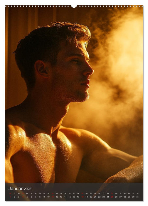 SEXY MÄNNER - Muskeln im Männerkalender (CALVENDO Premium Wandkalender 2026)