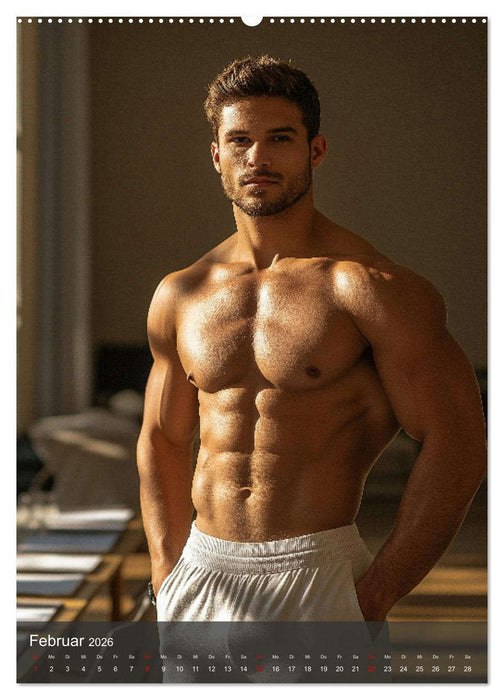 SEXY MÄNNER - Muskeln im Männerkalender (CALVENDO Premium Wandkalender 2026)
