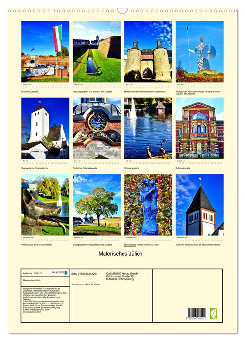 Malerisches Jülich (CALVENDO Wandkalender 2026)