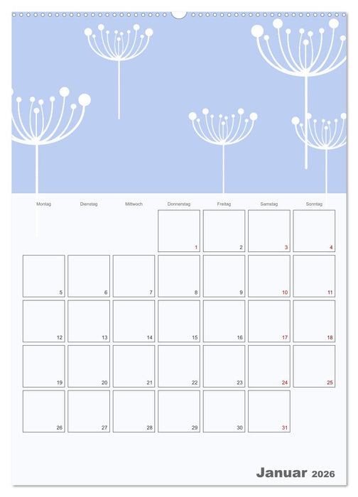 Der große Jahresplaner zum Selbstgestalten (CALVENDO Wandkalender 2026)