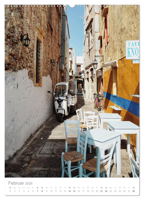 Kreta - Sonne, Meer und griechische Lebensart (CALVENDO Wandkalender 2026)