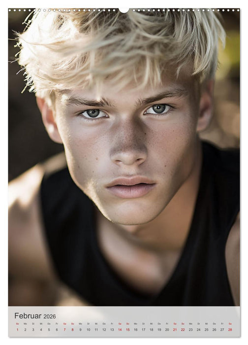 Im Antlitz der Zeit: Porträts männlicher Schönheit (CALVENDO Premium Wandkalender 2026)