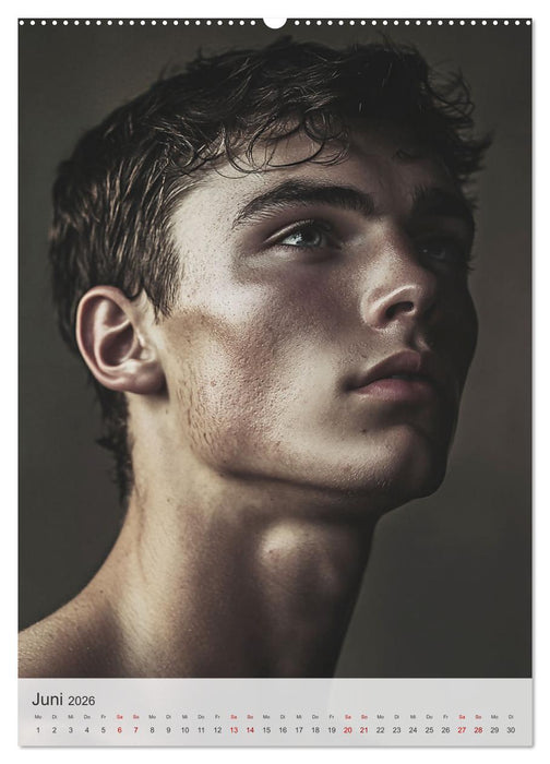 Im Antlitz der Zeit: Porträts männlicher Schönheit (CALVENDO Premium Wandkalender 2026)