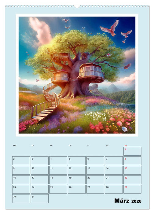 Traumwelt Baumhaus (CALVENDO Wandkalender 2026)