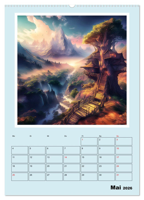Traumwelt Baumhaus (CALVENDO Wandkalender 2026)