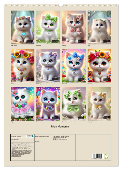 Miau Momente (CALVENDO Wandkalender 2026)