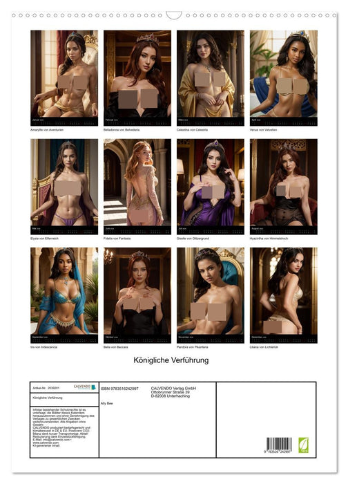 Königliche Verführung (CALVENDO Wandkalender 2026)