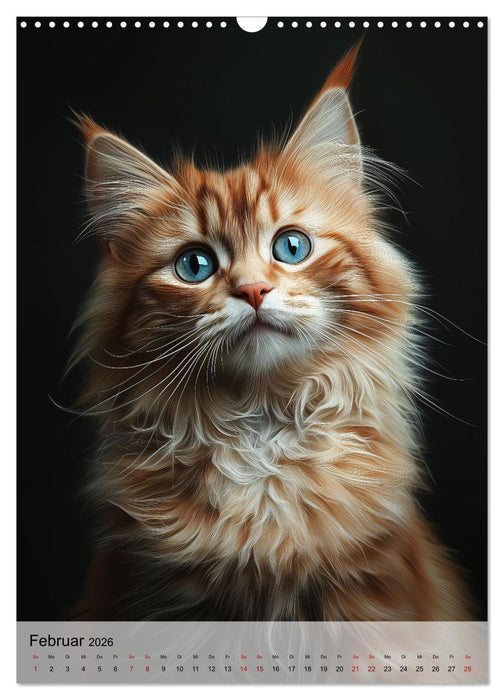 Katzen (CALVENDO Wandkalender 2026)