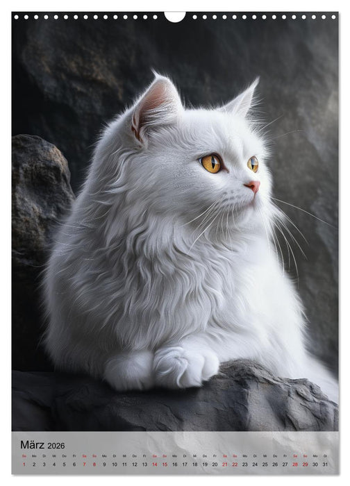 Katzen (CALVENDO Wandkalender 2026)