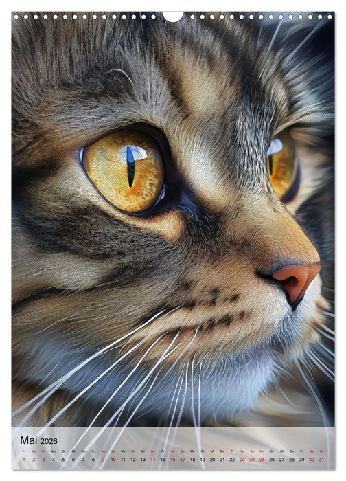 Katzen (CALVENDO Wandkalender 2026)