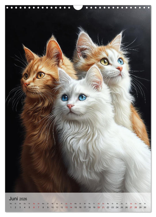 Katzen (CALVENDO Wandkalender 2026)