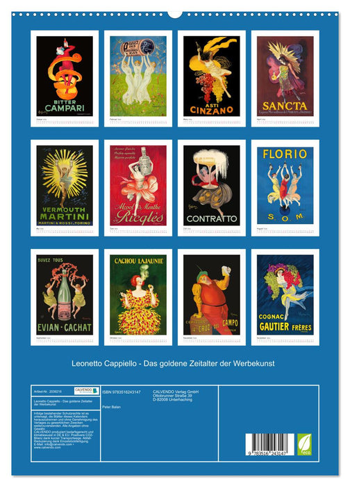 Leonetto Cappiello - Das goldene Zeitalter der Werbekunst (CALVENDO Premium Wandkalender 2026)