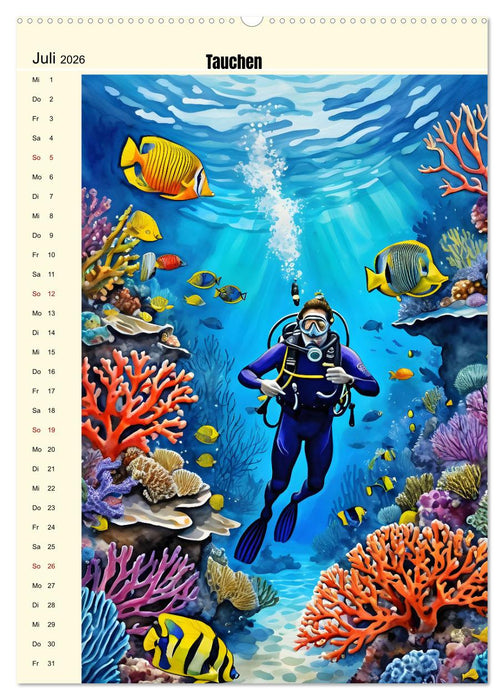 Attraktiver Outdoorsport (CALVENDO Premium Wandkalender 2026)