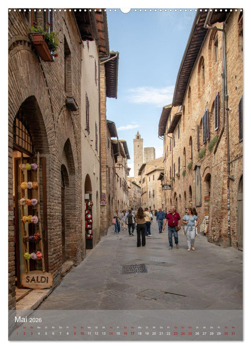 San Gimignano - Stadt der Türme (CALVENDO Wandkalender 2026)