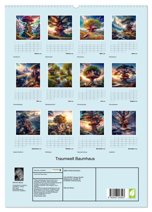 Traumwelt Baumhaus (CALVENDO Premium Wandkalender 2026)
