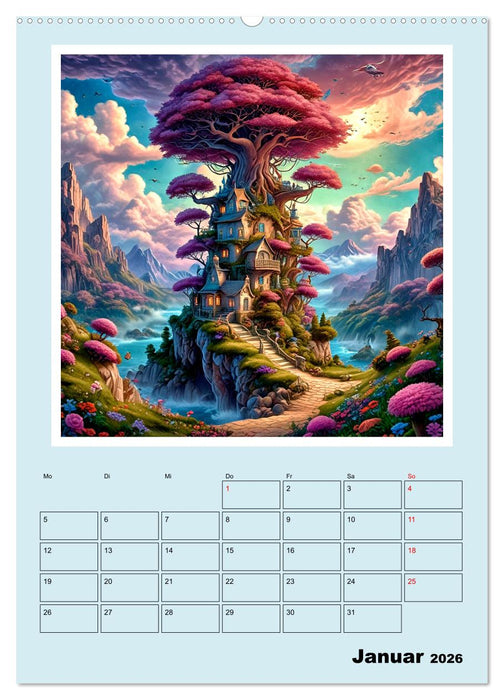 Traumwelt Baumhaus (CALVENDO Premium Wandkalender 2026)