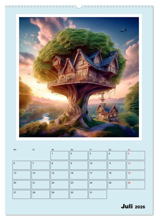 Traumwelt Baumhaus (CALVENDO Premium Wandkalender 2026)