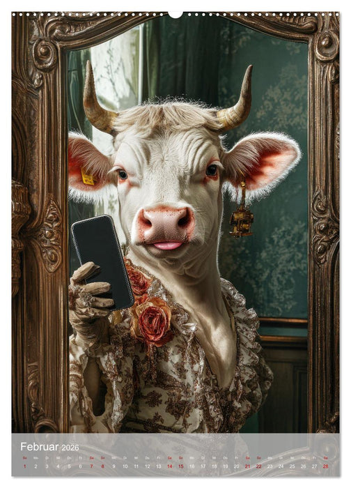 Dumme Kühe - Schrecklich charmante Rindviecher (CALVENDO Wandkalender 2026)