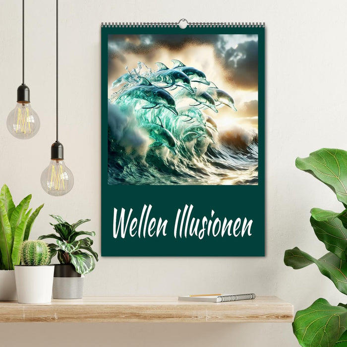 Wellen Illusionen (CALVENDO Wandkalender 2026)