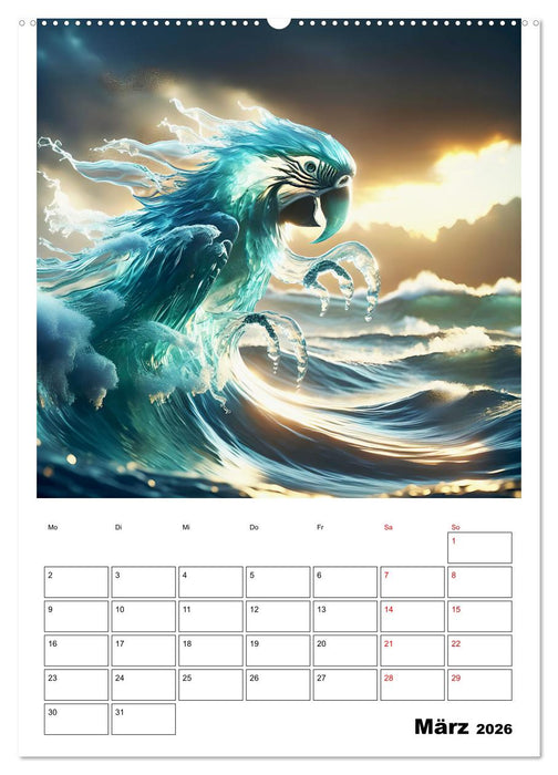 Wellen Illusionen (CALVENDO Wandkalender 2026)