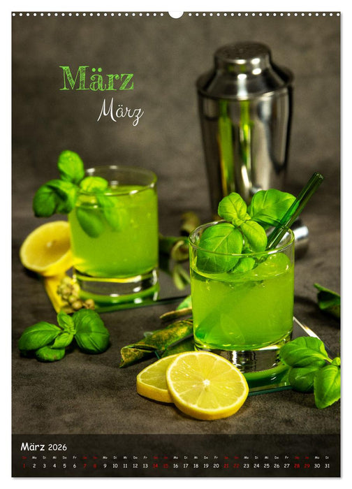 Mix it up - Cocktails (CALVENDO Wandkalender 2026)