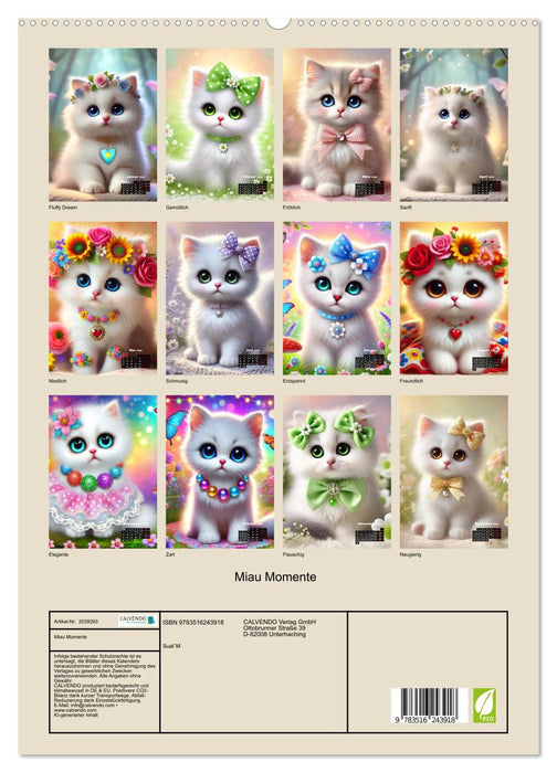 Miau Momente (CALVENDO Premium Wandkalender 2026)