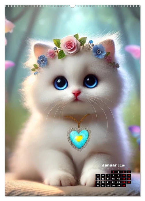 Miau Momente (CALVENDO Premium Wandkalender 2026)