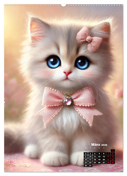Miau Momente (CALVENDO Premium Wandkalender 2026)