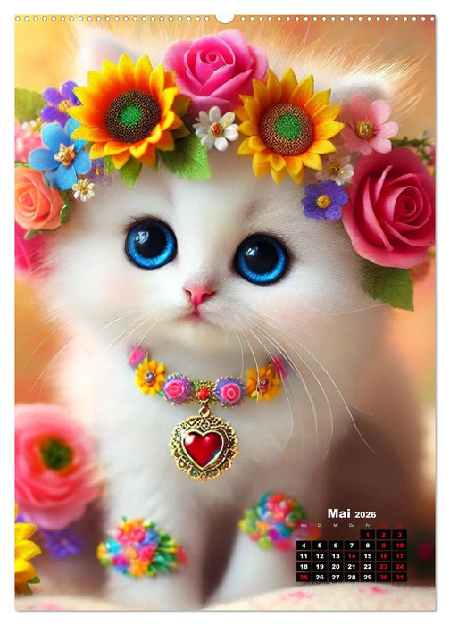 Miau Momente (CALVENDO Premium Wandkalender 2026)