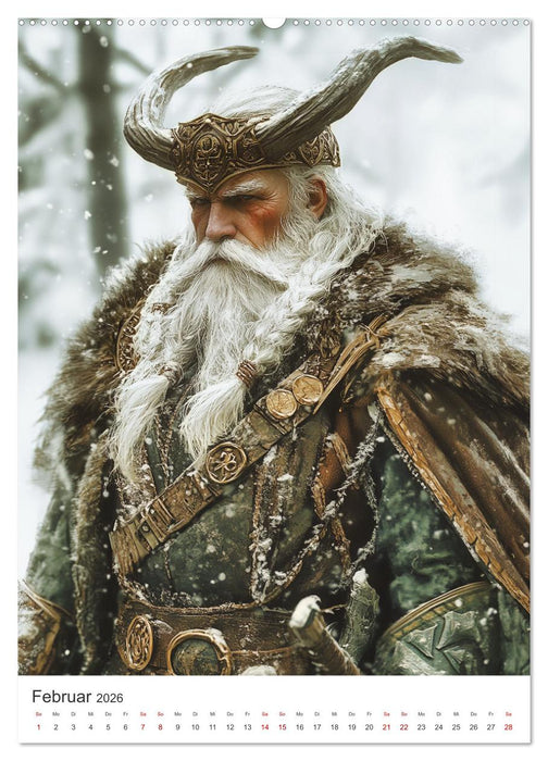 Die Wikinger und ihre Welt - Im Einklang mit der Wildnis und den Göttern (CALVENDO Wandkalender 2026)