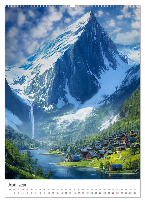 Die Wikinger und ihre Welt - Im Einklang mit der Wildnis und den Göttern (CALVENDO Wandkalender 2026)