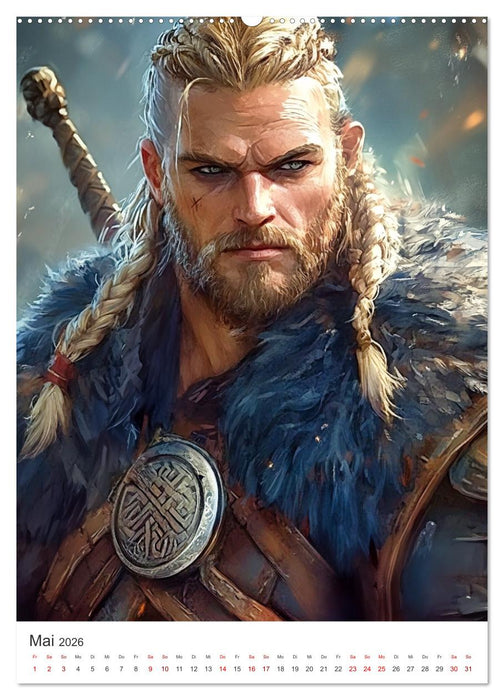 Die Wikinger und ihre Welt - Im Einklang mit der Wildnis und den Göttern (CALVENDO Wandkalender 2026)