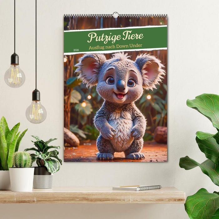 Putzige Tiere - Ausflug nach Down Under (CALVENDO Wandkalender 2026)