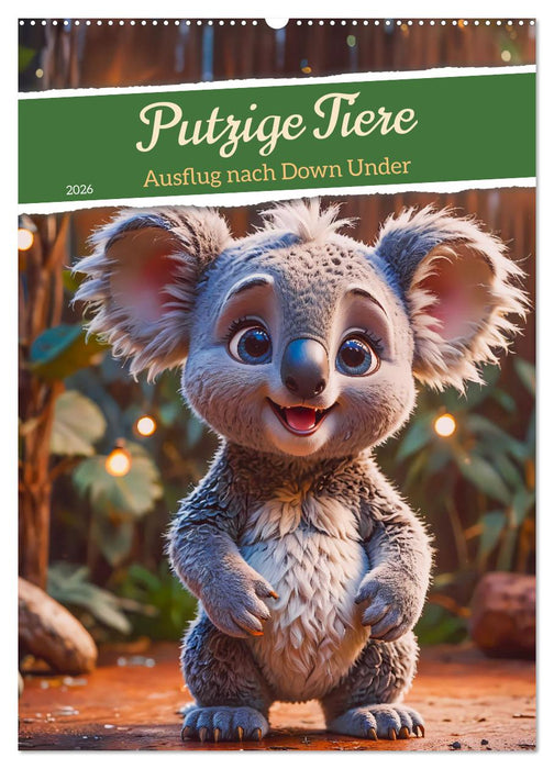 Putzige Tiere - Ausflug nach Down Under (CALVENDO Wandkalender 2026)