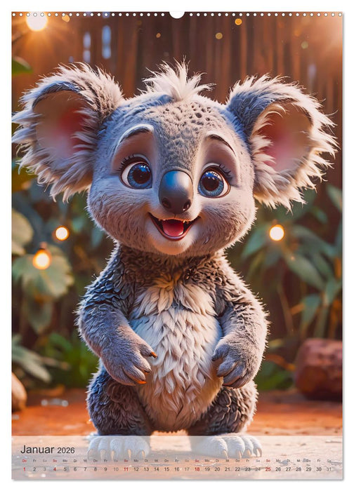 Putzige Tiere - Ausflug nach Down Under (CALVENDO Wandkalender 2026)