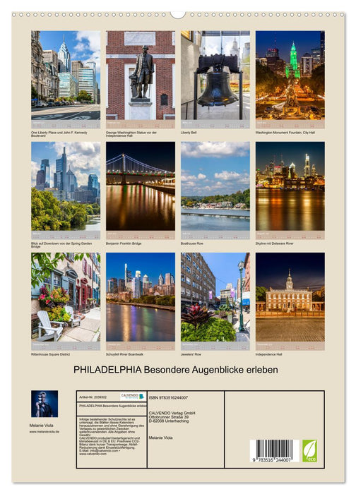 PHILADELPHIA Besondere Augenblicke erleben (CALVENDO Premium Wandkalender 2026)