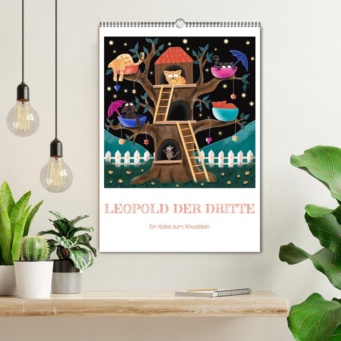 Leopold der Dritte - Ein Kater zum Knuddeln (CALVENDO Wandkalender 2026)