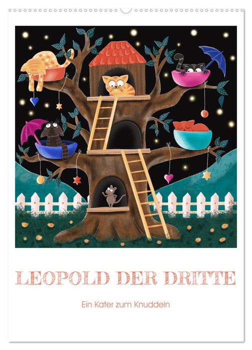 Leopold der Dritte - Ein Kater zum Knuddeln (CALVENDO Wandkalender 2026)
