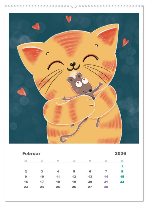 Leopold der Dritte - Ein Kater zum Knuddeln (CALVENDO Wandkalender 2026)