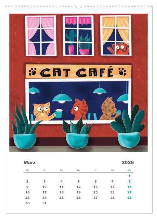 Leopold der Dritte - Ein Kater zum Knuddeln (CALVENDO Wandkalender 2026)