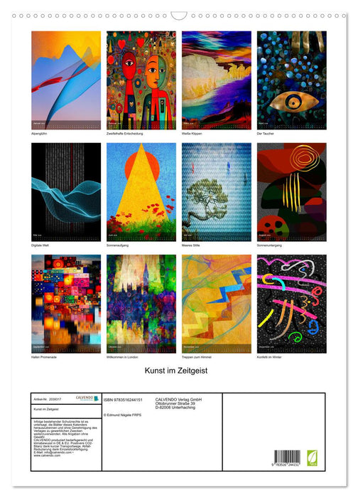 Kunst im Zeitgeist (CALVENDO Wandkalender 2026)