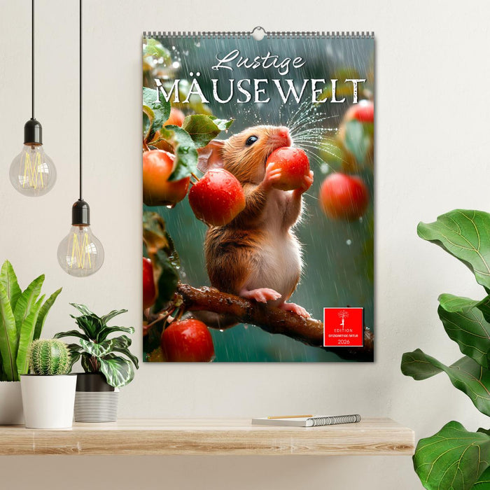 Lustige Mäusewelt (CALVENDO Wandkalender 2026)