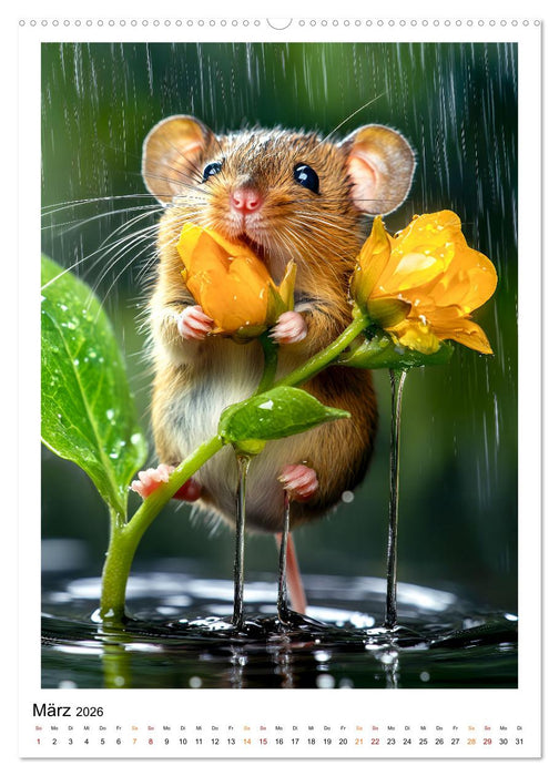 Lustige Mäusewelt (CALVENDO Wandkalender 2026)