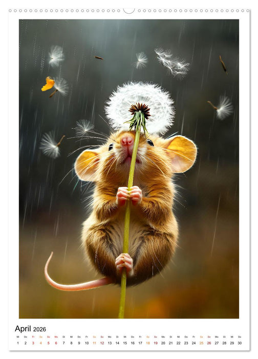 Lustige Mäusewelt (CALVENDO Wandkalender 2026)