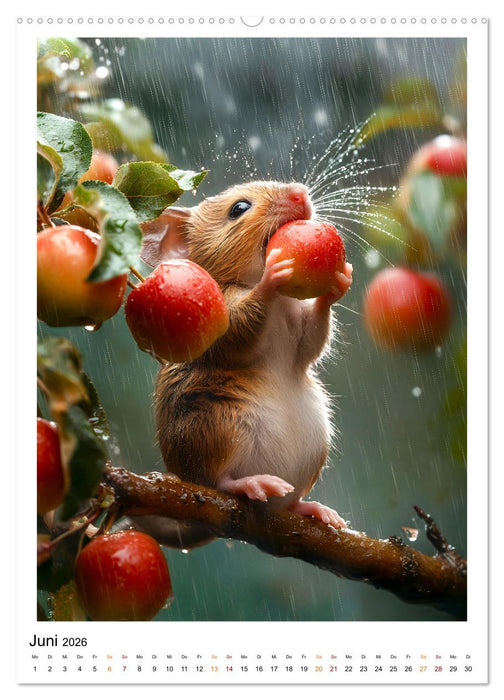 Lustige Mäusewelt (CALVENDO Wandkalender 2026)